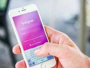 Photo: Phone with Instagram Visible on the Screen